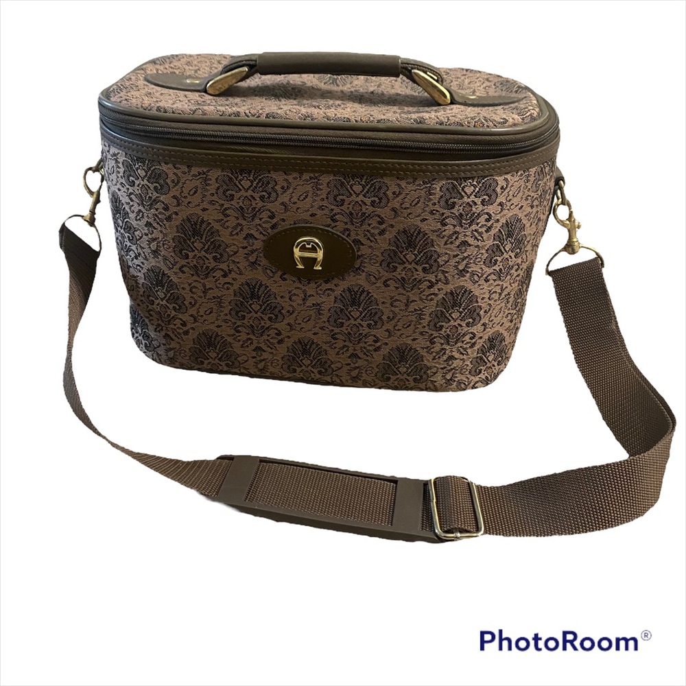 Etienne Aigner Vintage Tapestry Bucket Bag